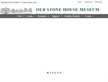 Tablet Screenshot of oldstonehousemuseum.org